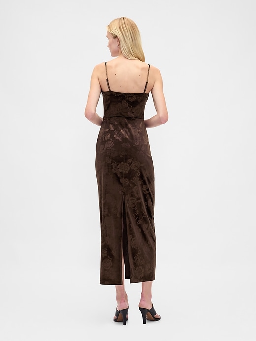 Image number 2 showing, Velvet Square-Neck Maxi Dress