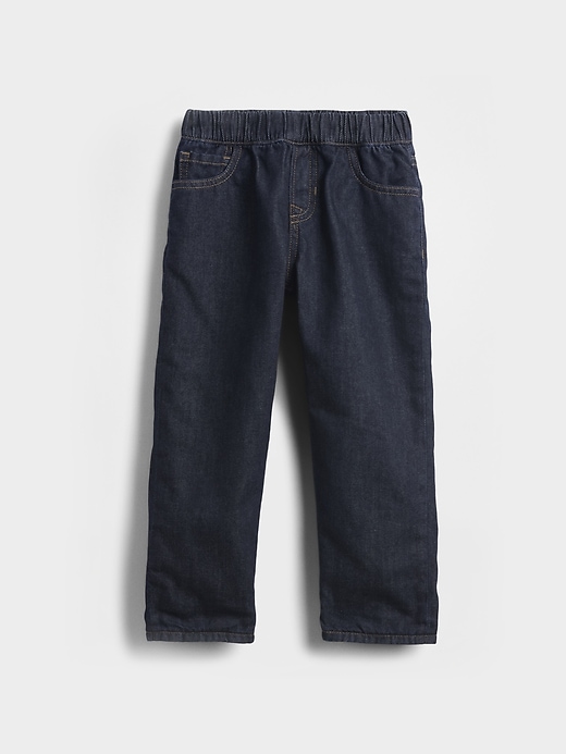 Image number 5 showing, Baby & Toddler Flannel-Lined Baggy Jeans
