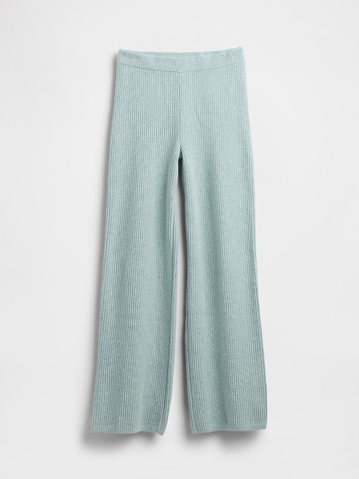 Image number 6 showing, CashSoft Shaker-Stitch Sweater Pants