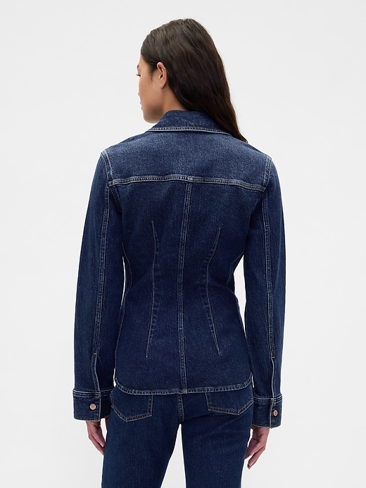 Image number 3 showing, Denim Cinch-Seam Shirt