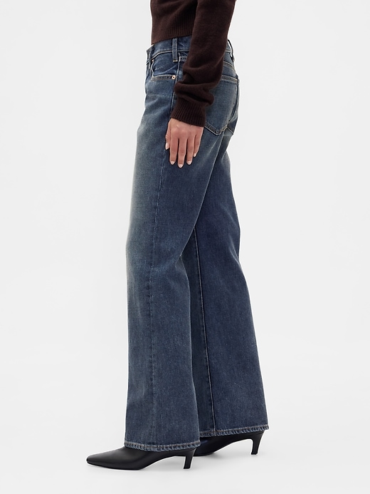 Image number 3 showing, Mid Rise Relaxed Flare Jeans