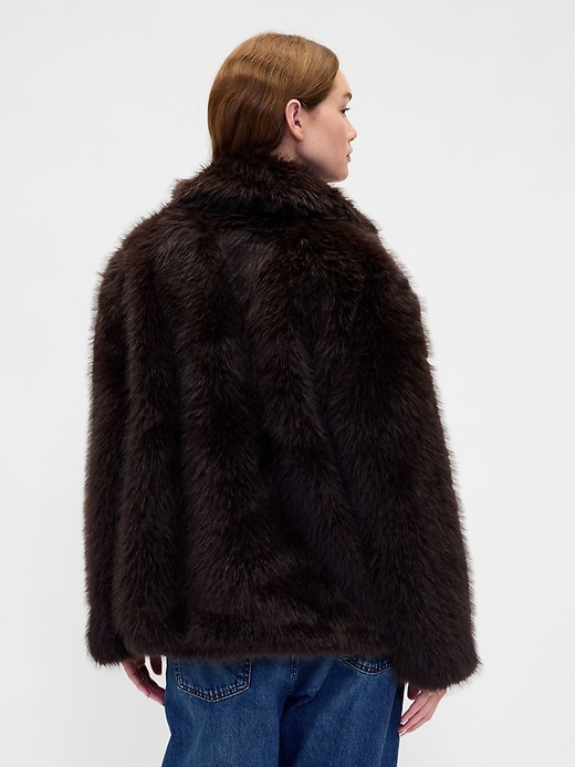 Image number 3 showing, Faux Fur Coat