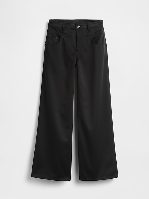 Image number 8 showing, GapStudio Low Rise Satin Baggy Pants