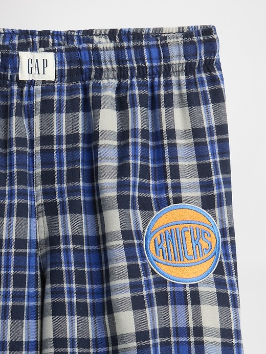 Image number 3 showing, Kids NBA New York Knicks Recycled Flannel PJ Pants