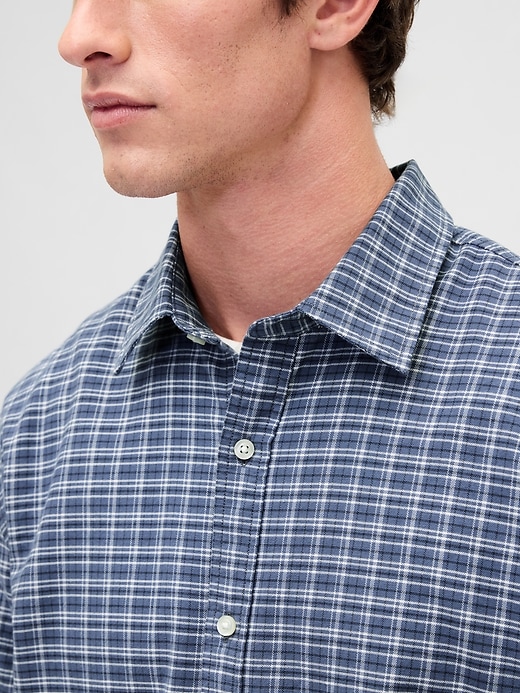 Image number 4 showing, Relaxed Straight-Hem Oxford Shirt