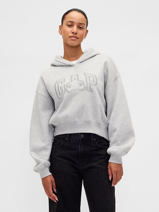 Image number 1 showing, VintageSoft Brannan Bear Logo Crop Hoodie