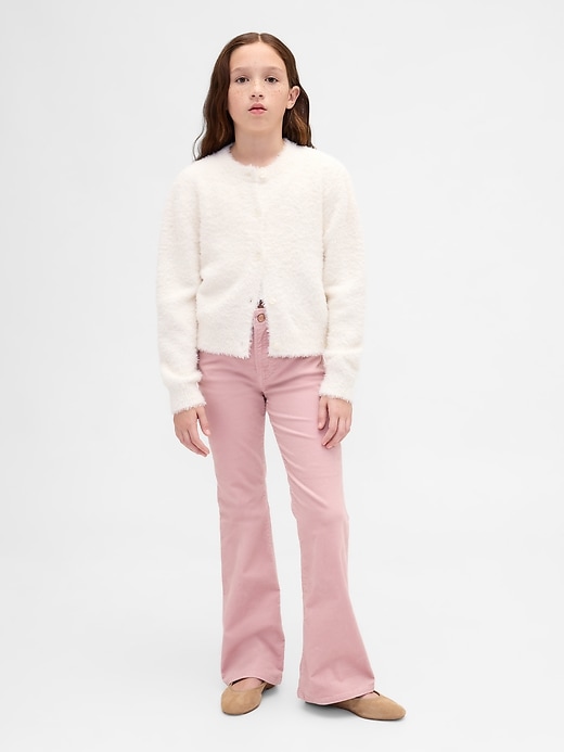 Image number 4 showing, Kids Eyelash Cardigan Sweater