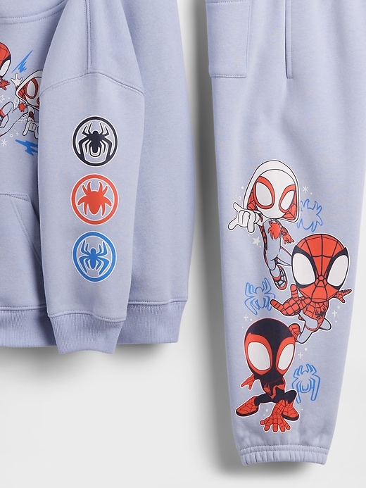 Image number 3 showing, Baby & Toddler Marvel VintageSoft Hoodie Outfit Set