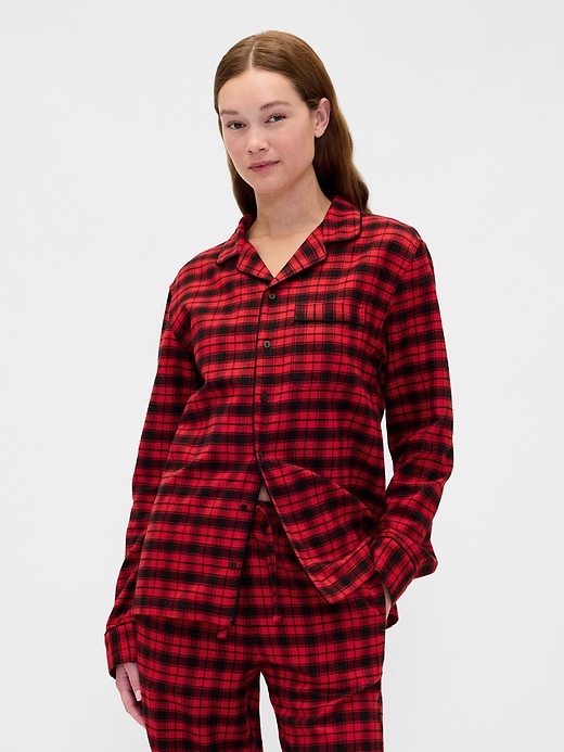 Image number 1 showing, Adult Softest Flannel PJ Shirt