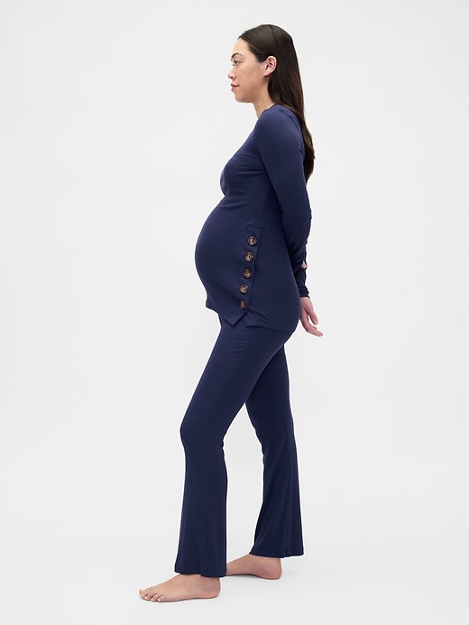 Image number 3 showing, Maternity Modal Rib PJ Set