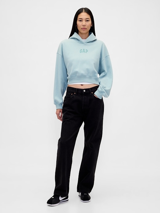 Image number 2 showing, VintageSoft Crop Logo Hoodie