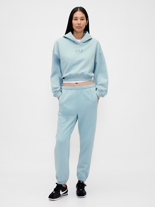 Image number 5 showing, VintageSoft Crop Logo Hoodie