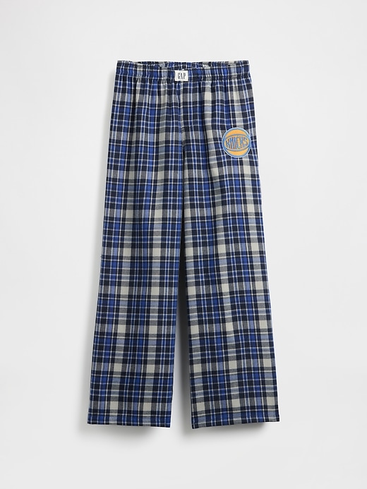 Image number 1 showing, Kids NBA New York Knicks Recycled Flannel PJ Pants