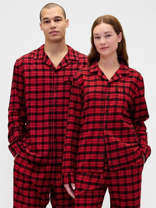 Image number 2 showing, Adult Softest Flannel PJ Shirt