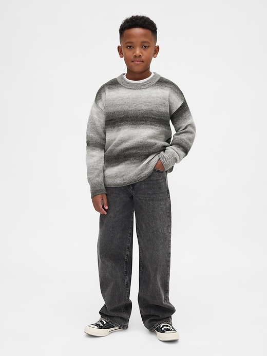 Image number 4 showing, Kids Space-Dye Relaxed Crewneck Sweater