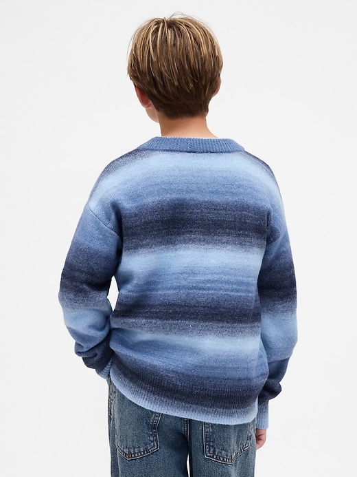 Image number 3 showing, Kids Space-Dye Relaxed Crewneck Sweater