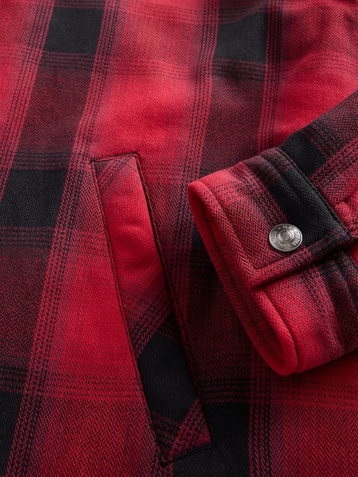 Image number 7 showing, Stranger Things Adult Sherpa-Lined Shirt Jacket