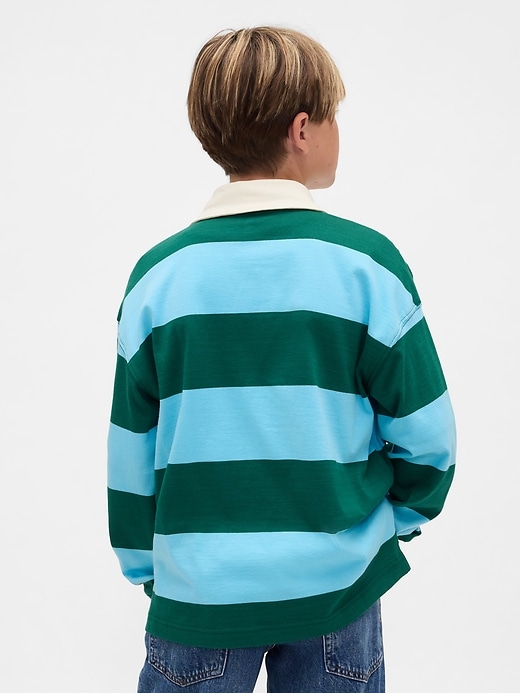 Image number 3 showing, Kids Rugby Stripe Polo Shirt