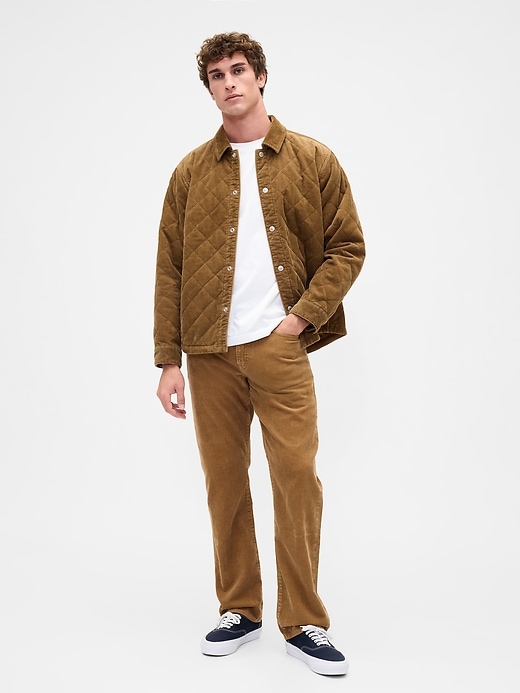 Image number 2 showing, Quilted Corduroy Relaxed Shirt Jacket