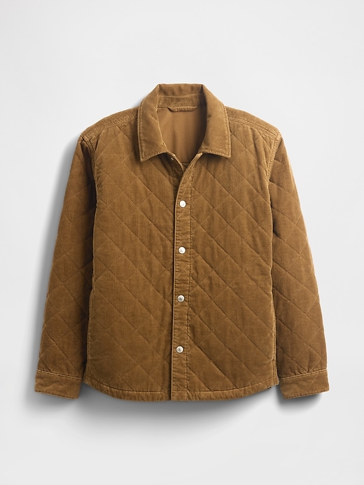 Image number 6 showing, Quilted Corduroy Relaxed Shirt Jacket