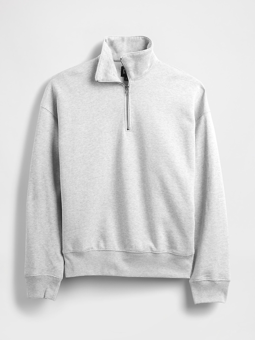 Image number 5 showing, Heavyweight Oversized Quarter-Zip Pullover
