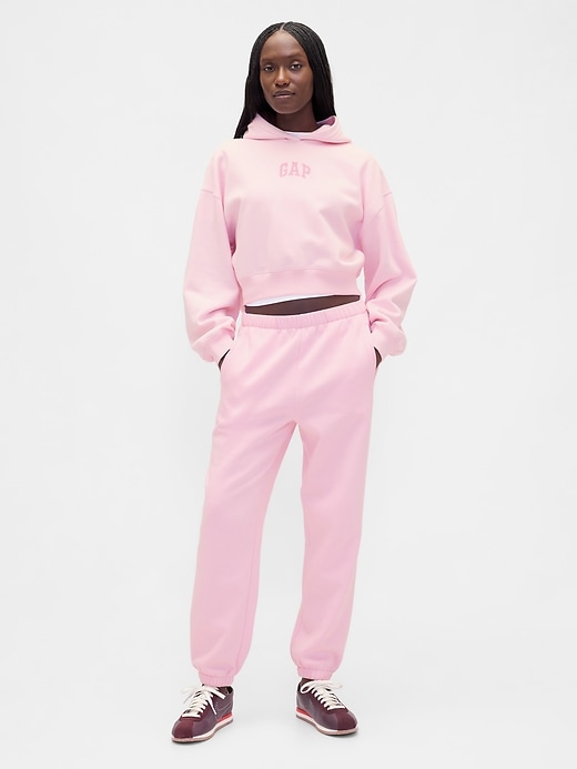 Image number 5 showing, VintageSoft Crop Logo Hoodie