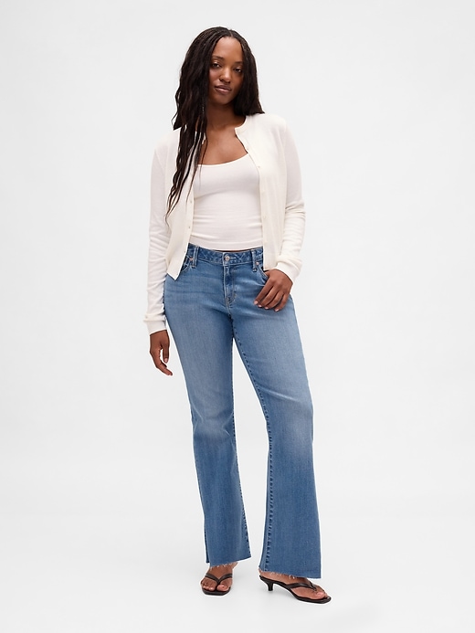 Image number 5 showing, Low Rise Long & Lean Split-Hem Jeans