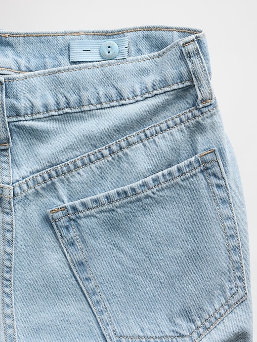 Image number 6 showing, Kids Low Rise Stride Rhinestone Wide-Leg Jeans