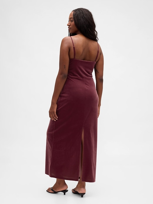 Image number 6 showing, Velvet Square-Neck Maxi Dress