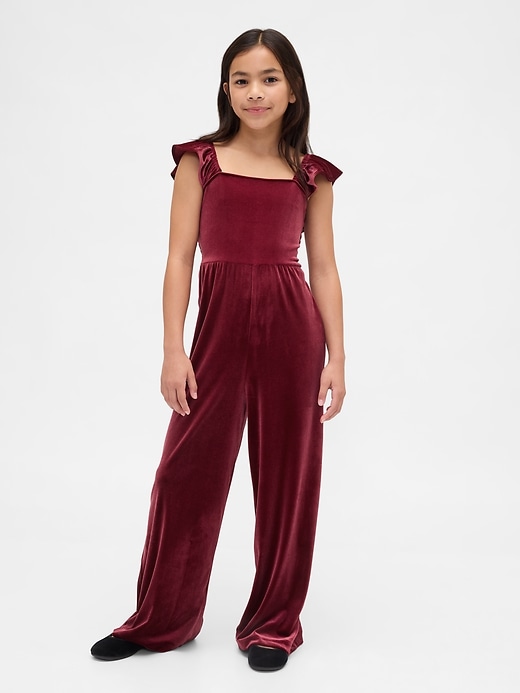 Image number 1 showing, Kids Velvet Jumpsuit