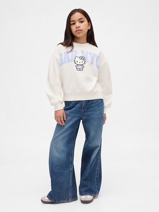 Image number 4 showing, Kids VintageSoft Hello Kitty Logo Sweatshirt