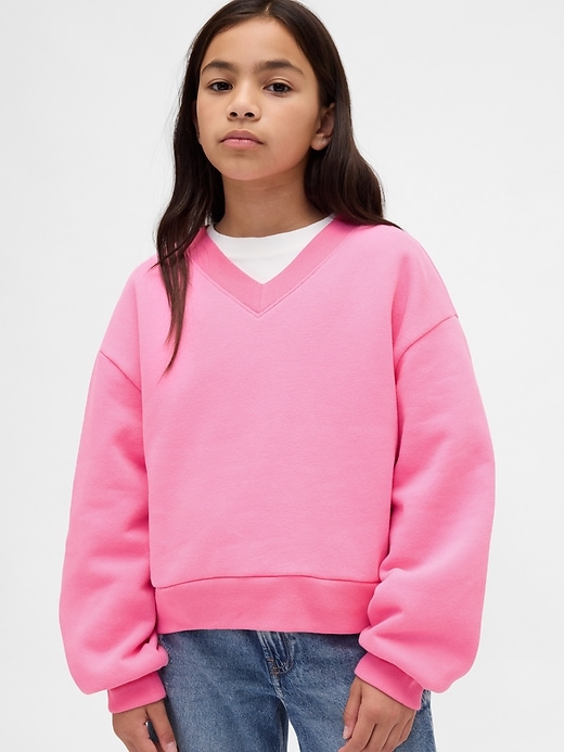 Image number 1 showing, Kids VintageSoft Relaxed V-Neck Sweatshirt