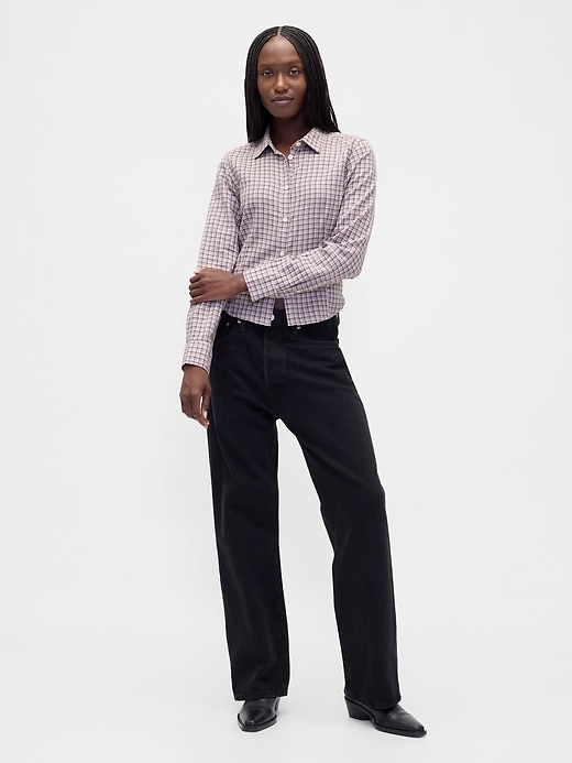 Image number 2 showing, Flannel Fitted Plaid Shirt