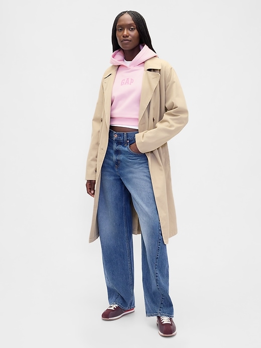 Image number 2 showing, VintageSoft Crop Logo Hoodie