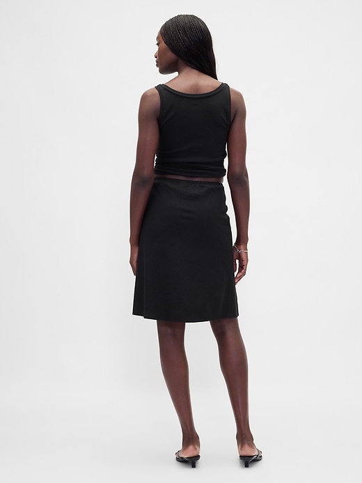 Image number 2 showing, Linen-Blend Bias-Cut Skirt