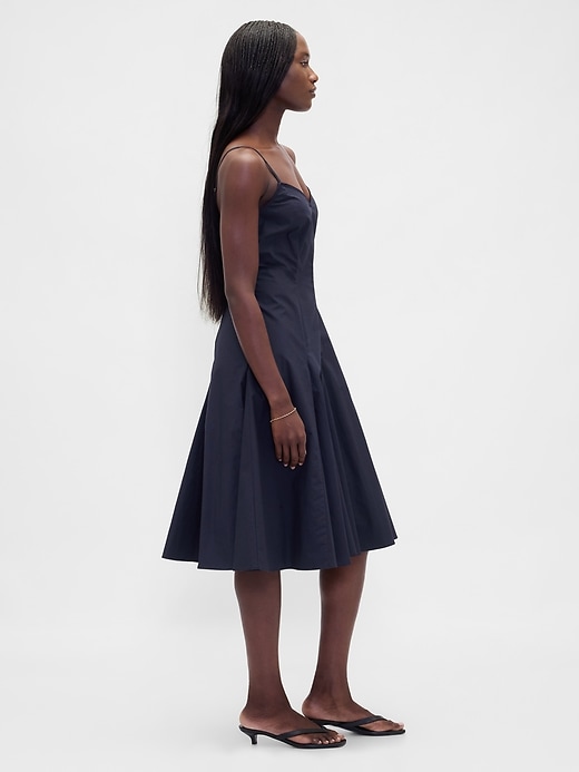 Image number 3 showing, Seamed V-Neck Midi Dress