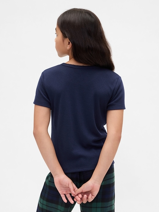 Image number 3 showing, Kids Recycled Pointelle PJ T-Shirt