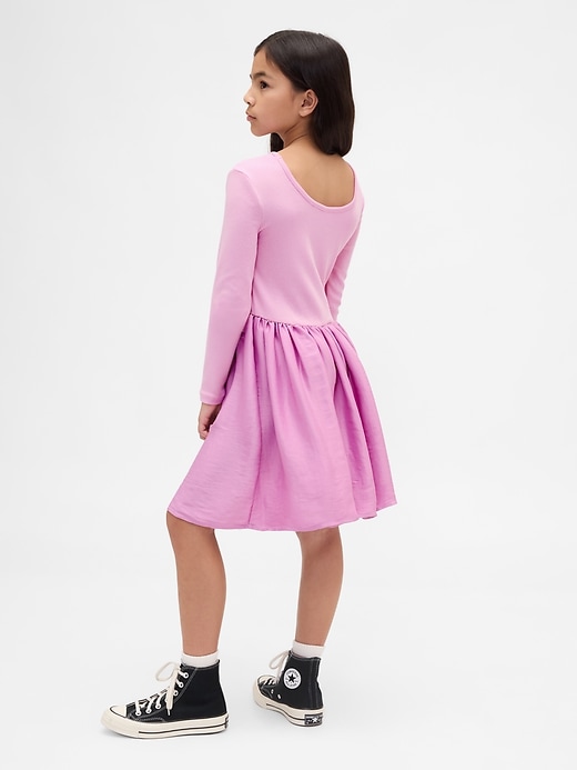 Image number 3 showing, Kids Modern Mixed Media Dress