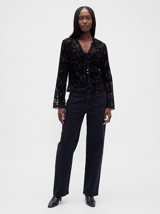 Image number 2 showing, Burnout Velvet Shirt