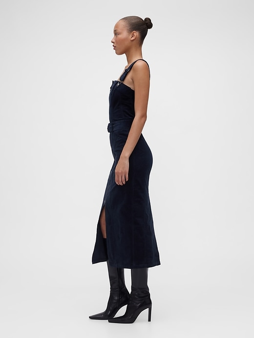 Image number 3 showing, GapStudio Corduroy Belted Midi Dress