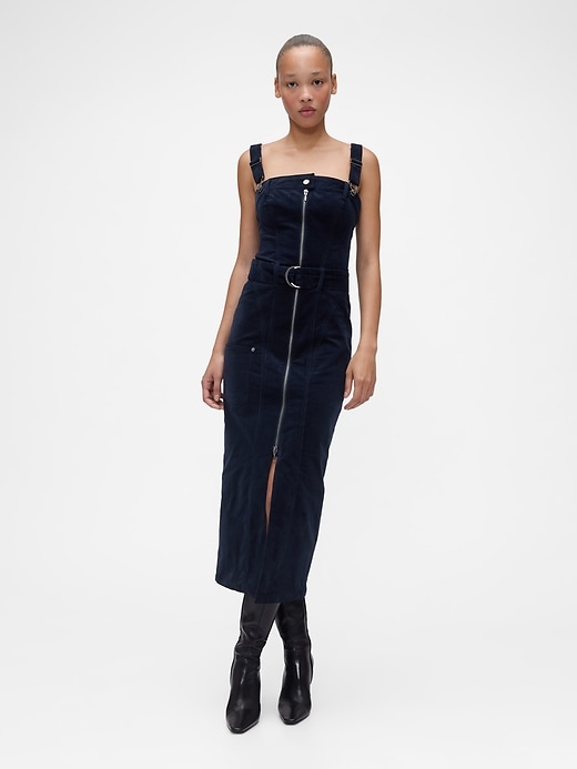 Image number 1 showing, GapStudio Corduroy Belted Midi Dress