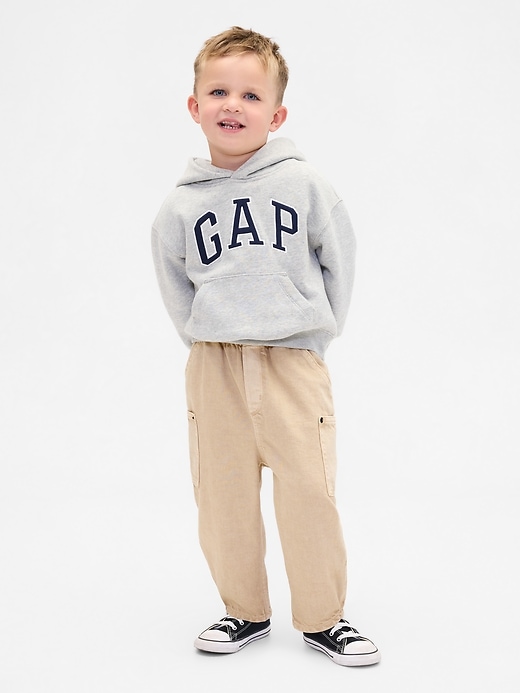 Image number 1 showing, Baby & Toddler Pull-On Barrel Jeans