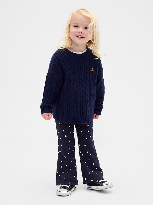 Image number 1 showing, Baby & Toddler Cozy-Lined Flare Leggings