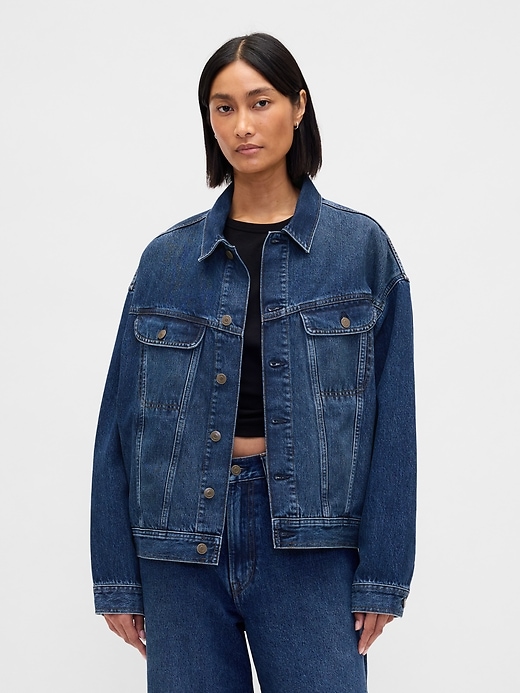 Image number 2 showing, Stranger Things Adult Flannel-Lined Icon Denim Jacket