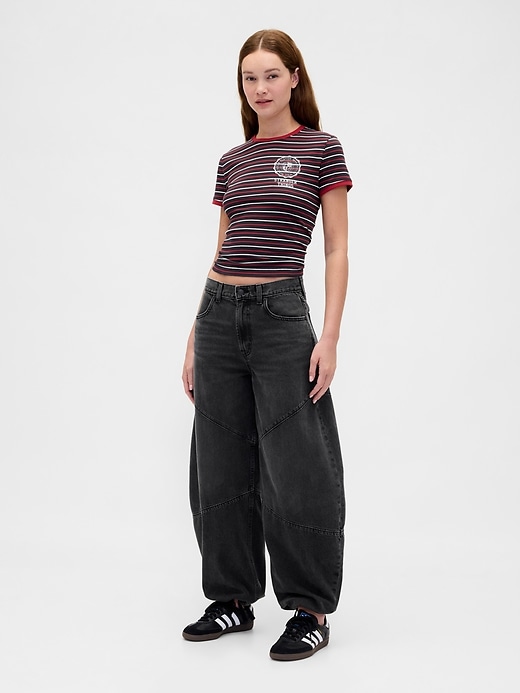 Image number 5 showing, Stranger Things High Rise Seamed Horseshoe Jeans