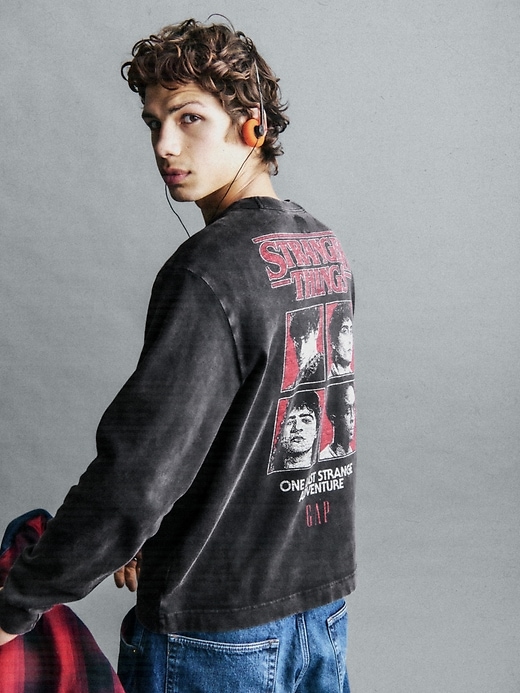 Image number 7 showing, Stranger Things Adult Graphic T-Shirt