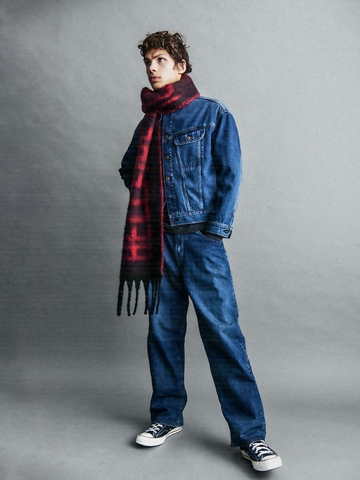 Image number 8 showing, Stranger Things Adult Flannel-Lined Extra Baggy Jeans
