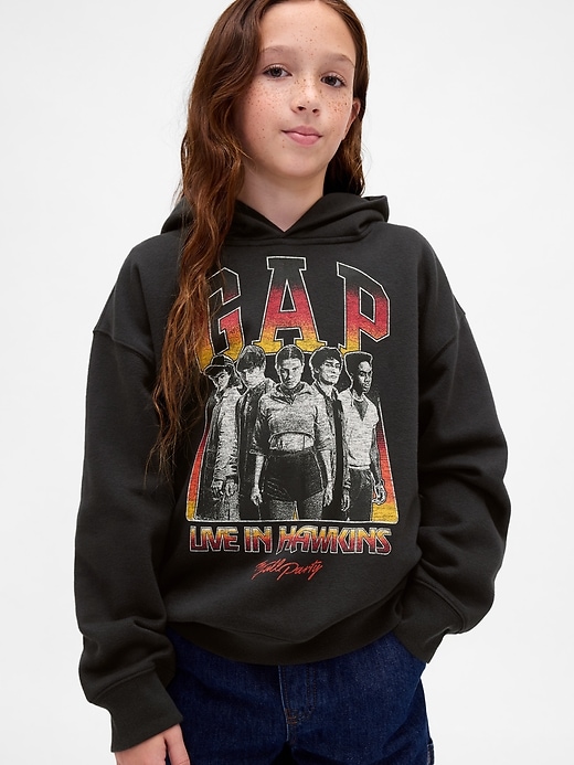 Image number 2 showing, Stranger Things Kids VintageSoft Graphic Hoodie