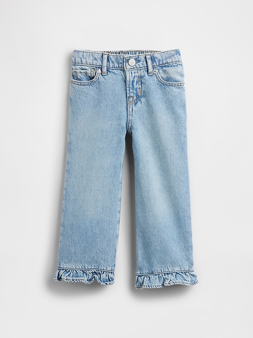 Image number 1 showing, Baby & Toddler Ruffle-Hem Stride Jeans