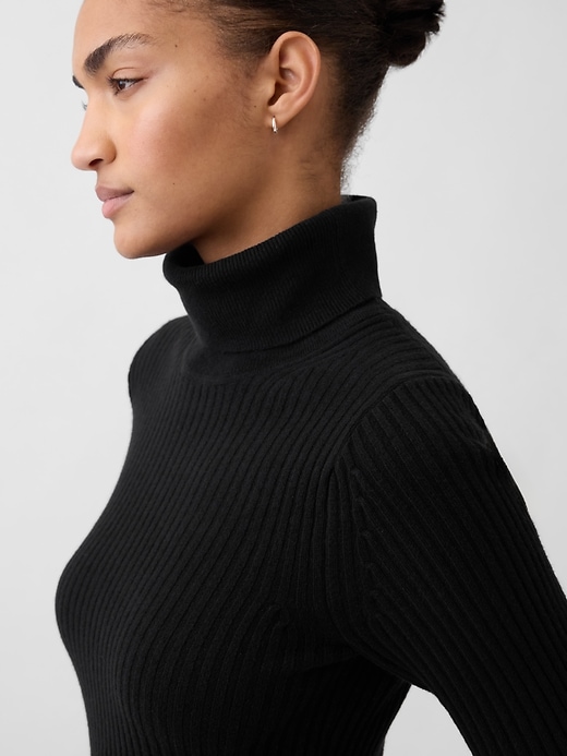 Image number 4 showing, CashSoft Turtleneck Maxi Sweater Dress